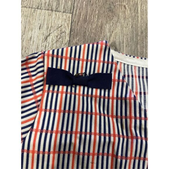 70’s Little Boy Dress Jacket Red and Blue Stripes 4T Old Vintage Costume - Picture 5 of 7